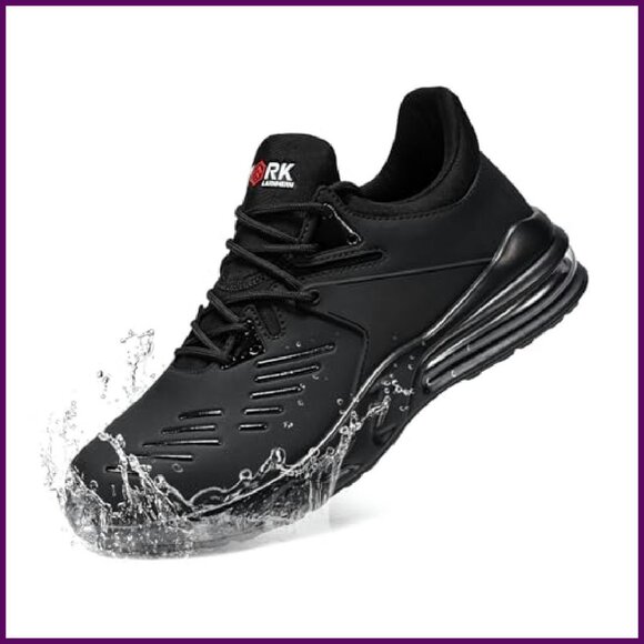 Steel Toe Non-Slip Waterproof Work Shoes Women's Sneakers Slip-On - Picture 2 of 8